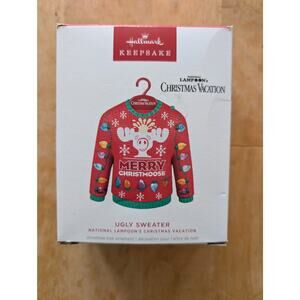 2024 Hallmark Keepsake Christmas Ornament Lampoon's Vacation Moose Sweater New